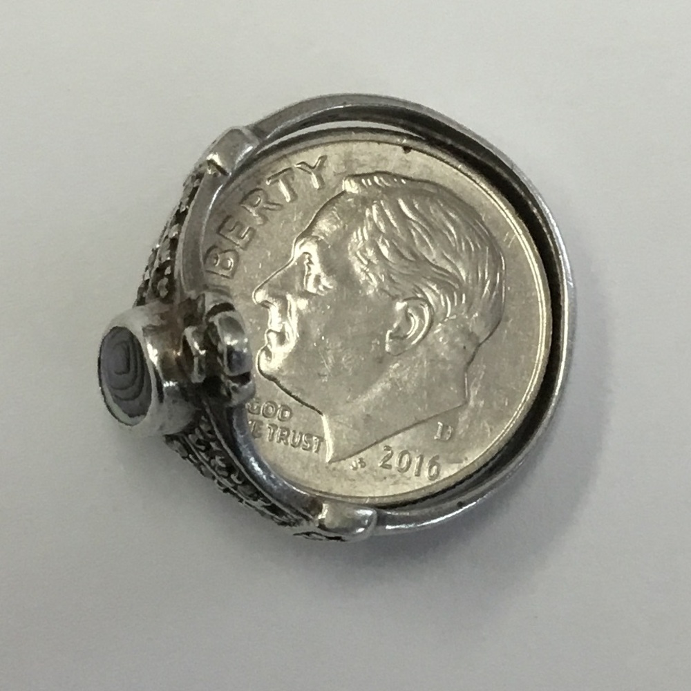 Sterling Silver And Abalone Ring - image 5